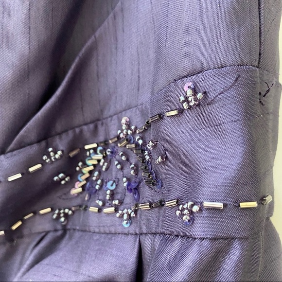 David's Bridal Lapis Strapless Maxi Gown Dress 2 - Picture 8 of 8